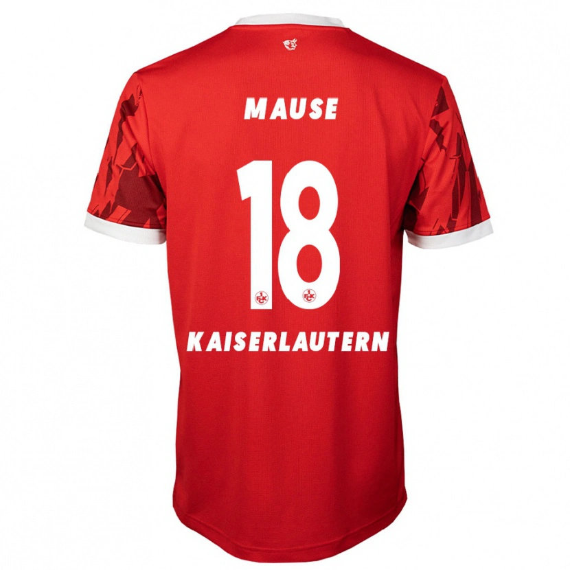 Danxen Herren Jannik Mause #18 Rot Weiß Heimtrikot Trikot 2025/26 T-Shirt Österreich