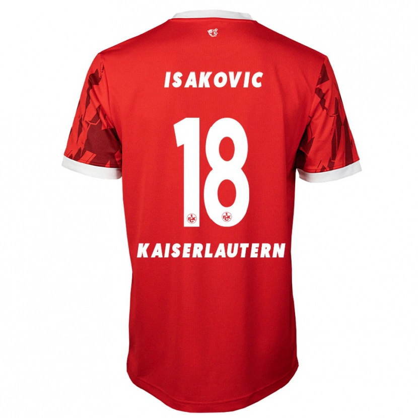 Danxen Herren Ensar Isakovic #18 Rot Weiß Heimtrikot Trikot 2025/26 T-Shirt Österreich