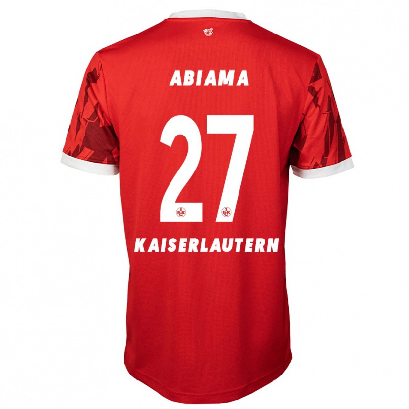 Danxen Herren Dickson Abiama #27 Rot Weiß Heimtrikot Trikot 2025/26 T-Shirt Österreich