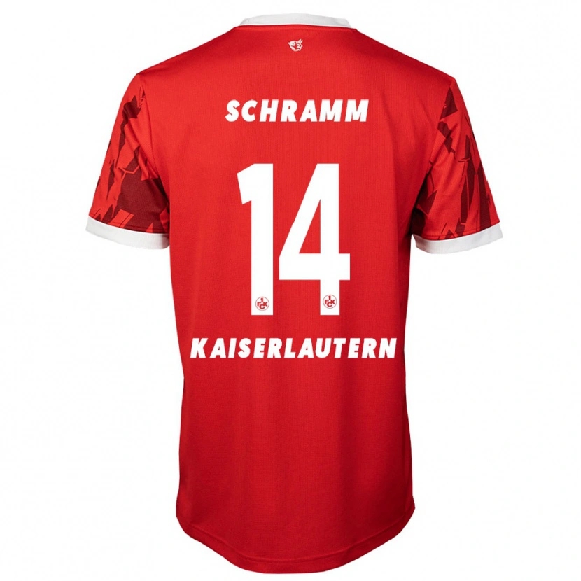 Danxen Herren David Schramm #14 Rot Weiß Heimtrikot Trikot 2025/26 T-Shirt Österreich