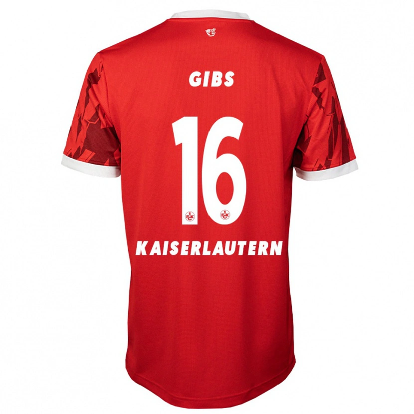Danxen Herren Owen Gibs #16 Rot Weiß Heimtrikot Trikot 2025/26 T-Shirt Österreich