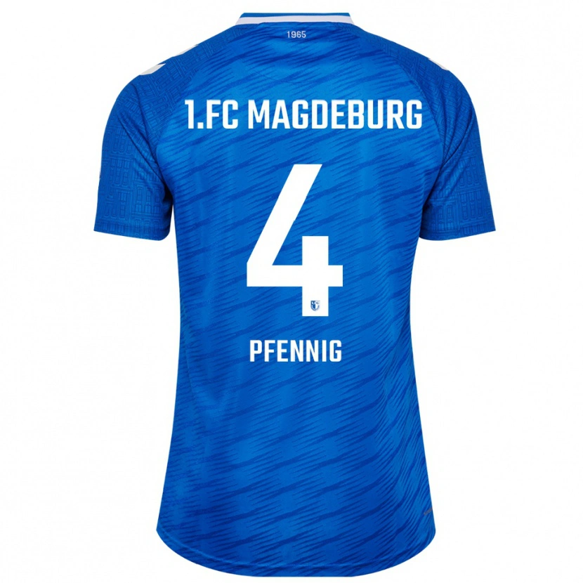 Danxen Herren Julius Pfennig #4 Blau Weiß Heimtrikot Trikot 2025/26 T-Shirt Österreich