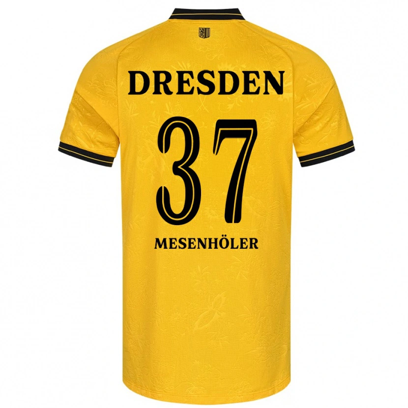 Danxen Herren Daniel Mesenhöler #37 Gelb Schwarz Heimtrikot Trikot 2025/26 T-Shirt Österreich