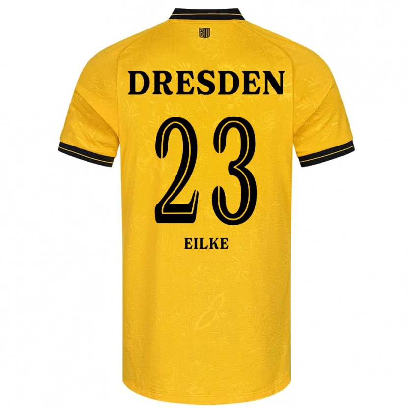 Danxen Herren Lennox Eilke #23 Gelb Schwarz Heimtrikot Trikot 2025/26 T-Shirt Österreich