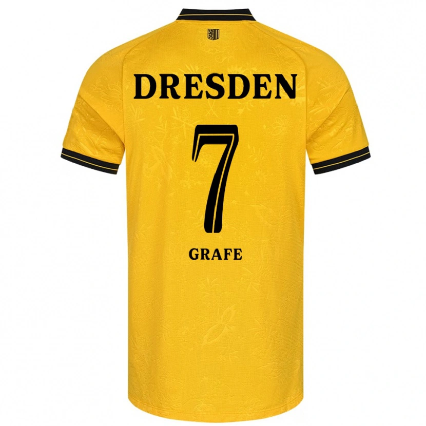 Danxen Herren Quentin Grafe #7 Gelb Schwarz Heimtrikot Trikot 2025/26 T-Shirt Österreich