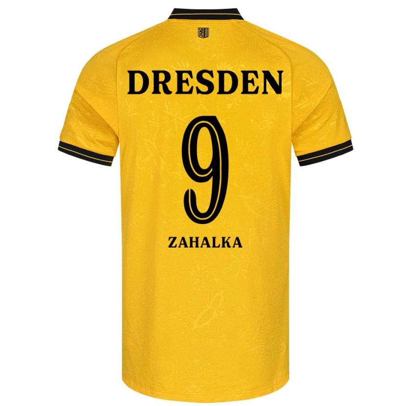 Danxen Herren Filip Zahalka #9 Gelb Schwarz Heimtrikot Trikot 2025/26 T-Shirt Österreich