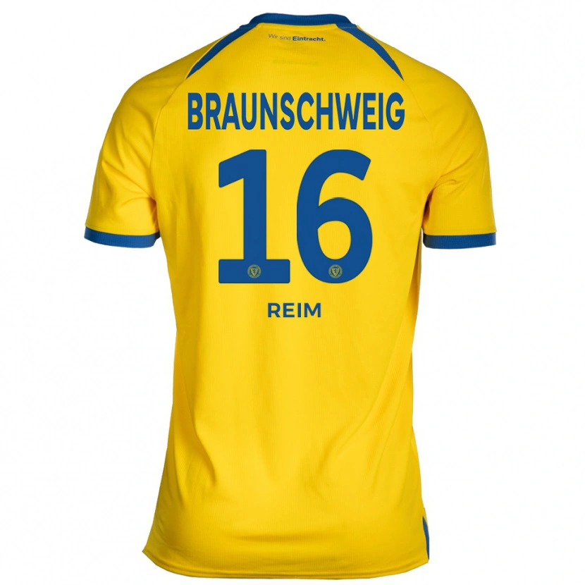 Danxen Herren Marcel Reim #16 Gelb Blau Heimtrikot Trikot 2025/26 T-Shirt Österreich