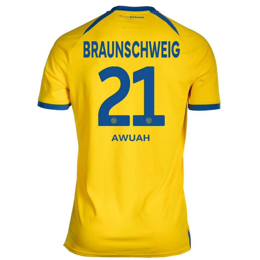 Danxen Herren Marvin Awuah #21 Gelb Blau Heimtrikot Trikot 2025/26 T-Shirt Österreich