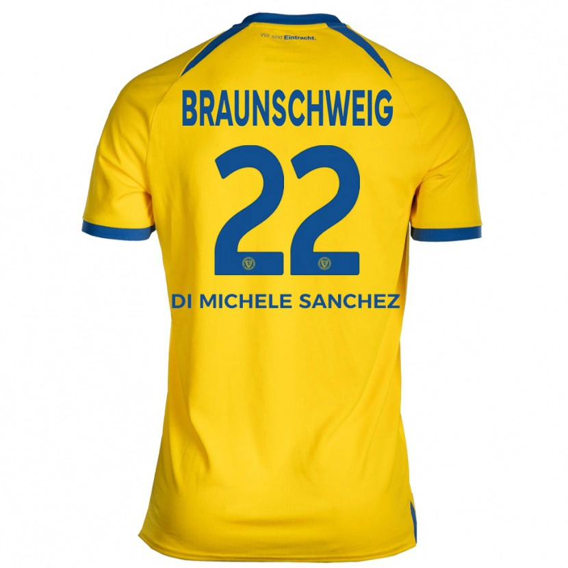 Danxen Herren Fabio Di Michele Sanchez #22 Gelb Blau Heimtrikot Trikot 2025/26 T-Shirt Österreich