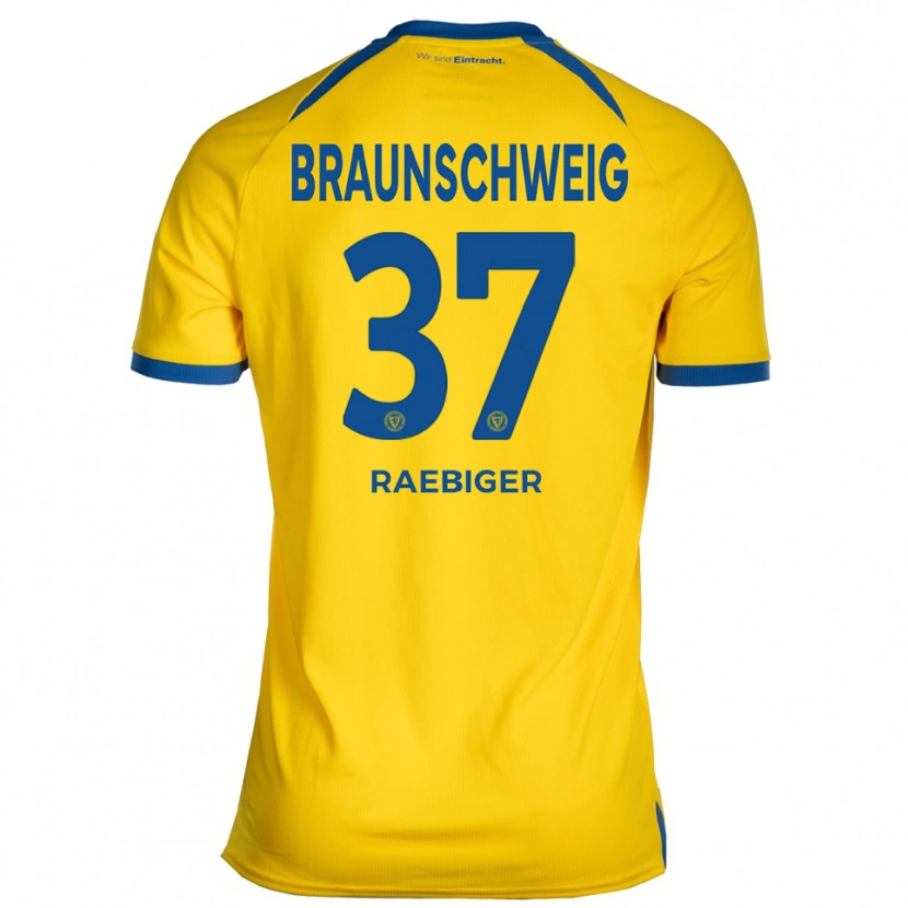 Danxen Herren Sidney Raebiger #37 Gelb Blau Heimtrikot Trikot 2025/26 T-Shirt Österreich
