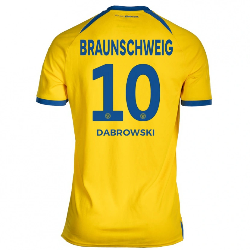 Danxen Herren Sebastian Dabrowski #10 Gelb Blau Heimtrikot Trikot 2025/26 T-Shirt Österreich
