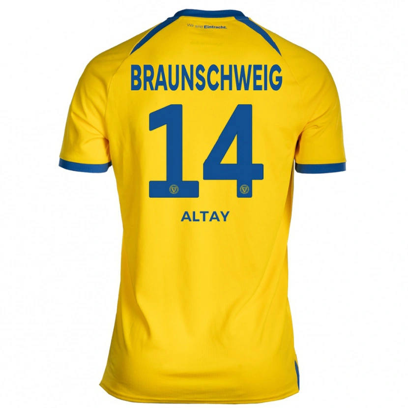 Danxen Herren Ali Altay #14 Gelb Blau Heimtrikot Trikot 2025/26 T-Shirt Österreich