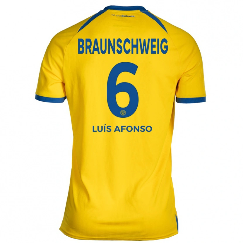 Danxen Herren Hugo Luís Afonso #6 Gelb Blau Heimtrikot Trikot 2025/26 T-Shirt Österreich