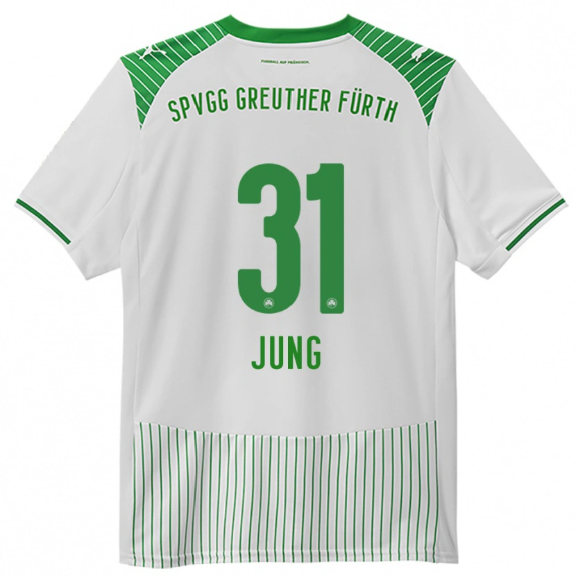Danxen Herren Sebastian Jung #31 Weiß Grün Heimtrikot Trikot 2025/26 T-Shirt Österreich