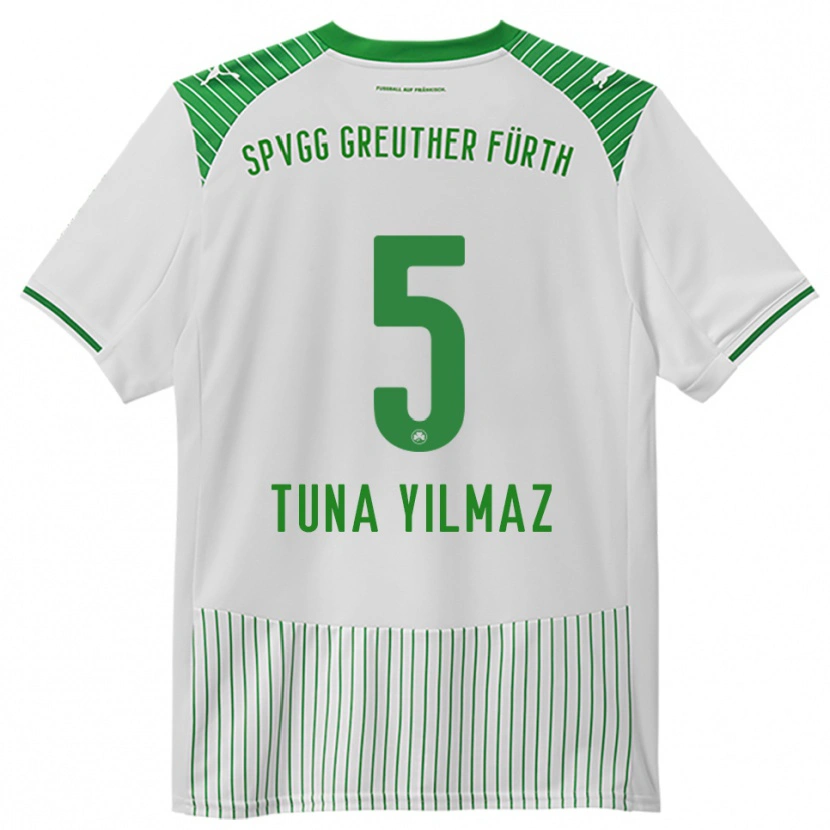 Danxen Herren Tuna Yilmaz #5 Weiß Grün Heimtrikot Trikot 2025/26 T-Shirt Österreich