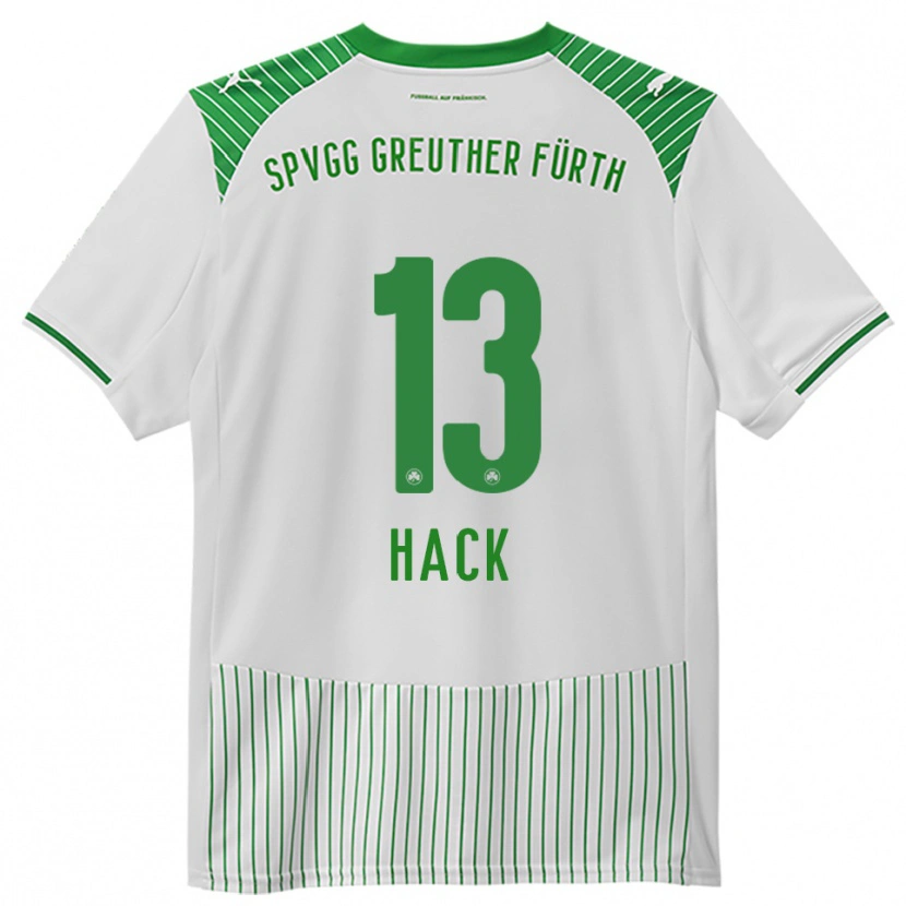 Danxen Herren Philipp Hack #13 Weiß Grün Heimtrikot Trikot 2025/26 T-Shirt Österreich