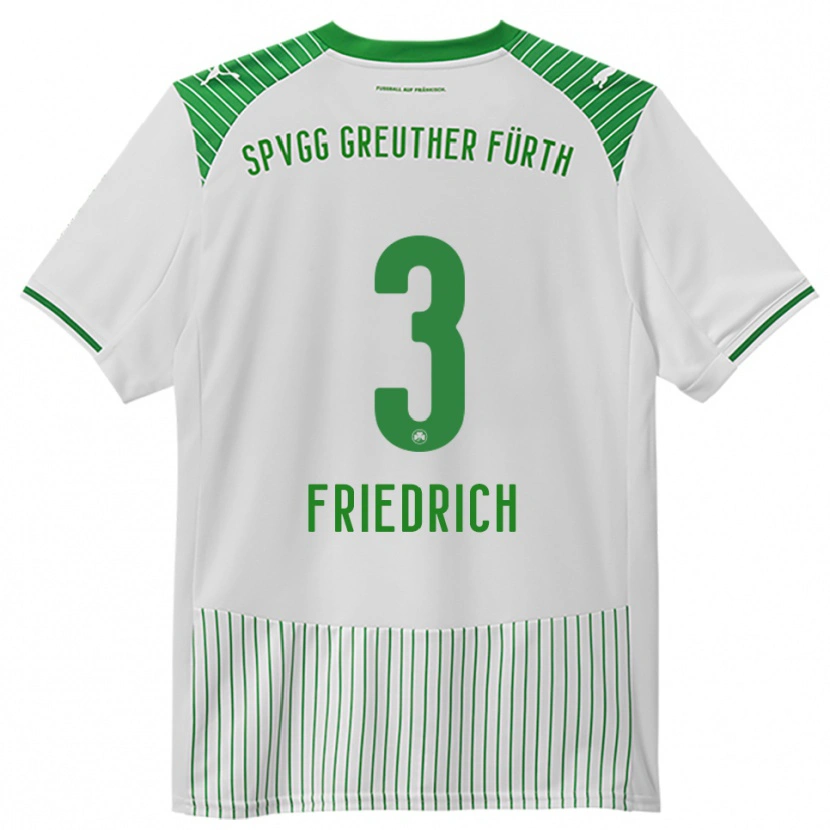 Danxen Herren Niklas Friedrich #3 Weiß Grün Heimtrikot Trikot 2025/26 T-Shirt Österreich