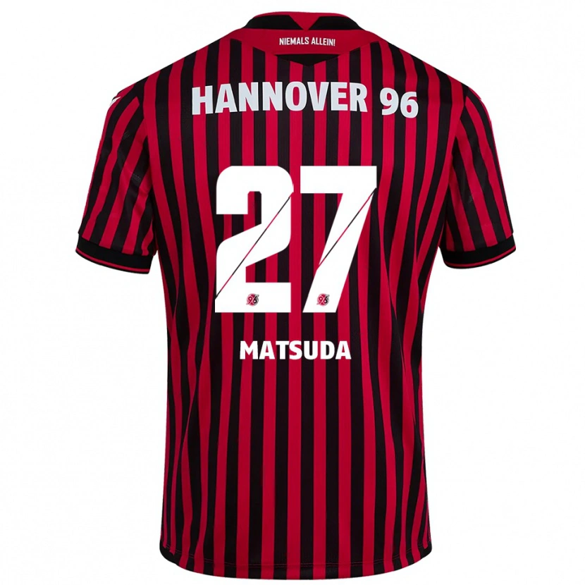 Danxen Herren Hayate Matsuda #27 Rot Schwarz Heimtrikot Trikot 2025/26 T-Shirt Österreich