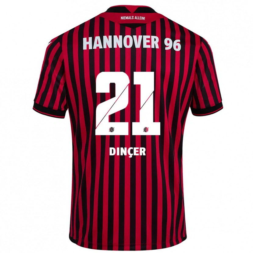 Danxen Herren Yasin Dinçer #21 Rot Schwarz Heimtrikot Trikot 2025/26 T-Shirt Österreich