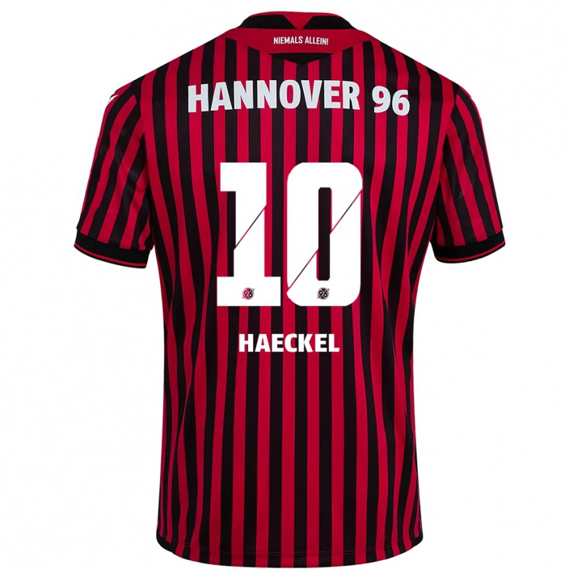 Danxen Herren Franziska Haeckel #10 Rot Schwarz Heimtrikot Trikot 2025/26 T-Shirt Österreich