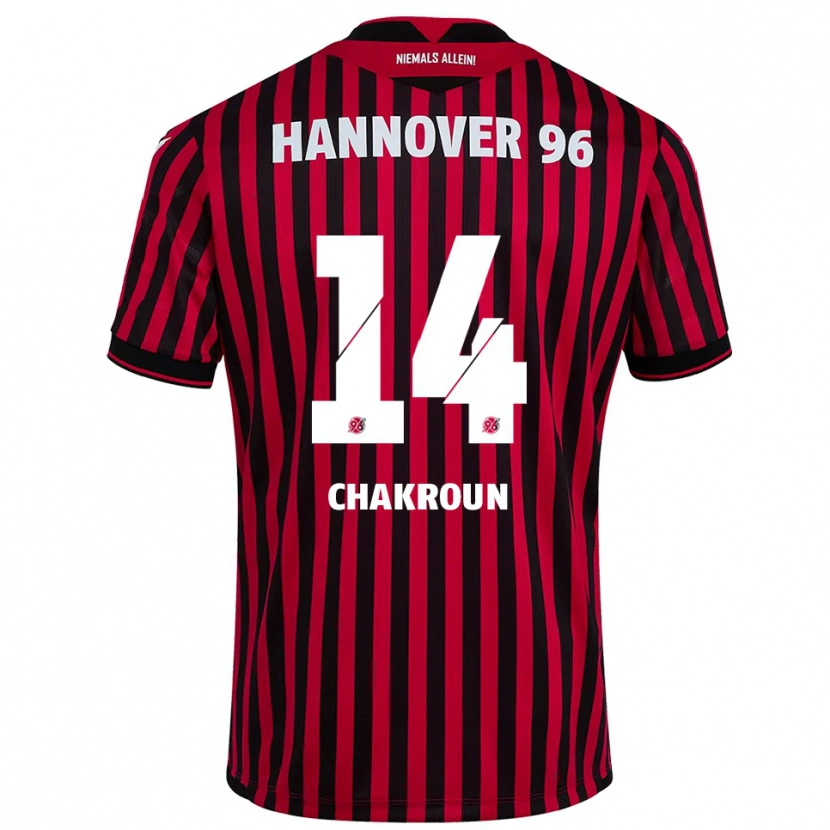 Danxen Herren Husseyn Chakroun #14 Rot Schwarz Heimtrikot Trikot 2025/26 T-Shirt Österreich
