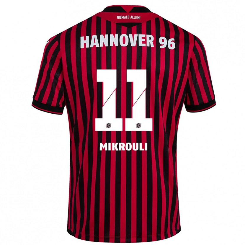 Danxen Herren Alexia Mikrouli #11 Rot Schwarz Heimtrikot Trikot 2025/26 T-Shirt Österreich