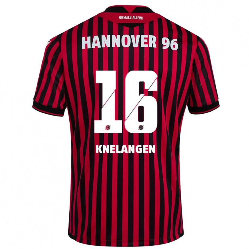 Danxen Herren Luka Knelangen #16 Rot Schwarz Heimtrikot Trikot 2025/26 T-Shirt Österreich