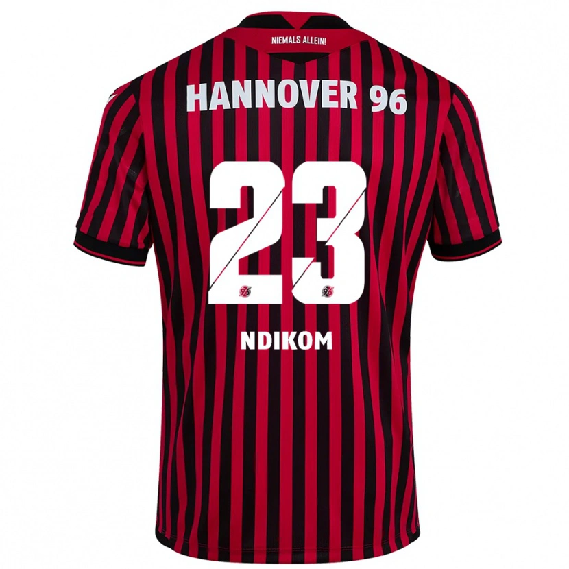 Danxen Herren Montell Ndikom #23 Rot Schwarz Heimtrikot Trikot 2025/26 T-Shirt Österreich