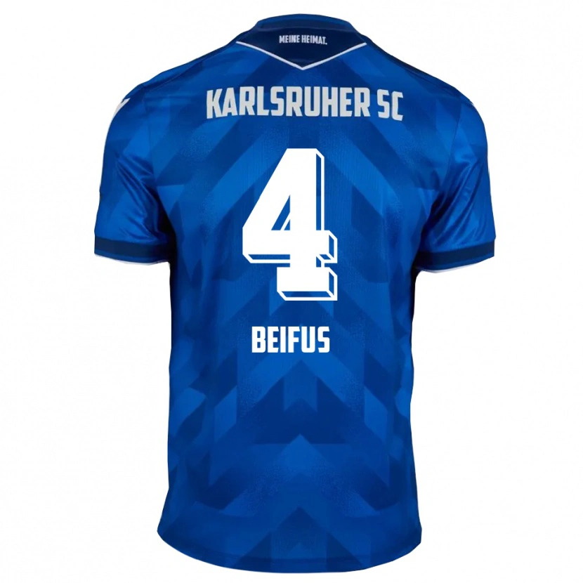 Danxen Herren Marcel Beifus #4 Blau Weiß Heimtrikot Trikot 2025/26 T-Shirt Österreich