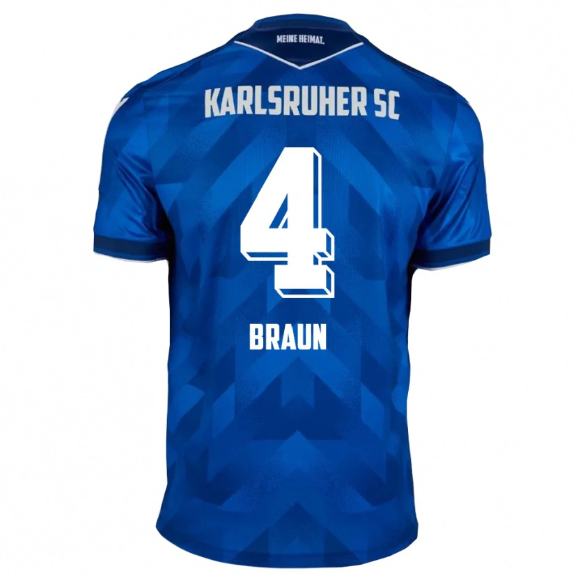 Danxen Herren Fynn Braun #4 Blau Weiß Heimtrikot Trikot 2025/26 T-Shirt Österreich
