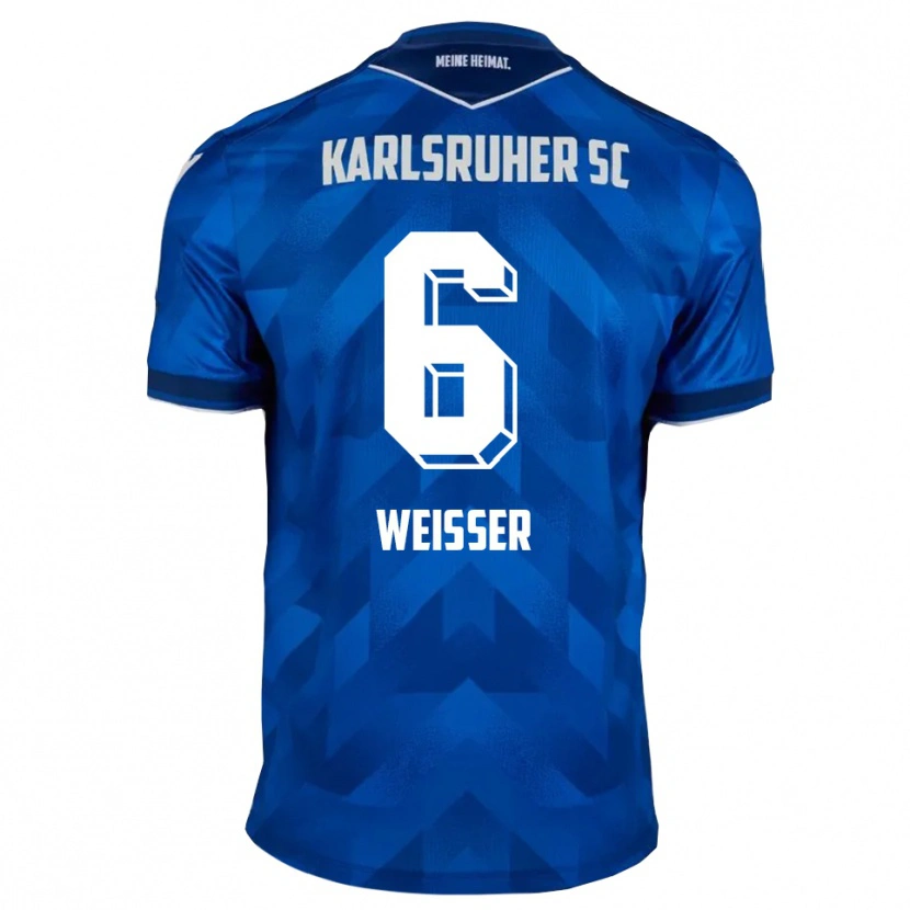 Danxen Herren Jakob Weißer #6 Blau Weiß Heimtrikot Trikot 2025/26 T-Shirt Österreich