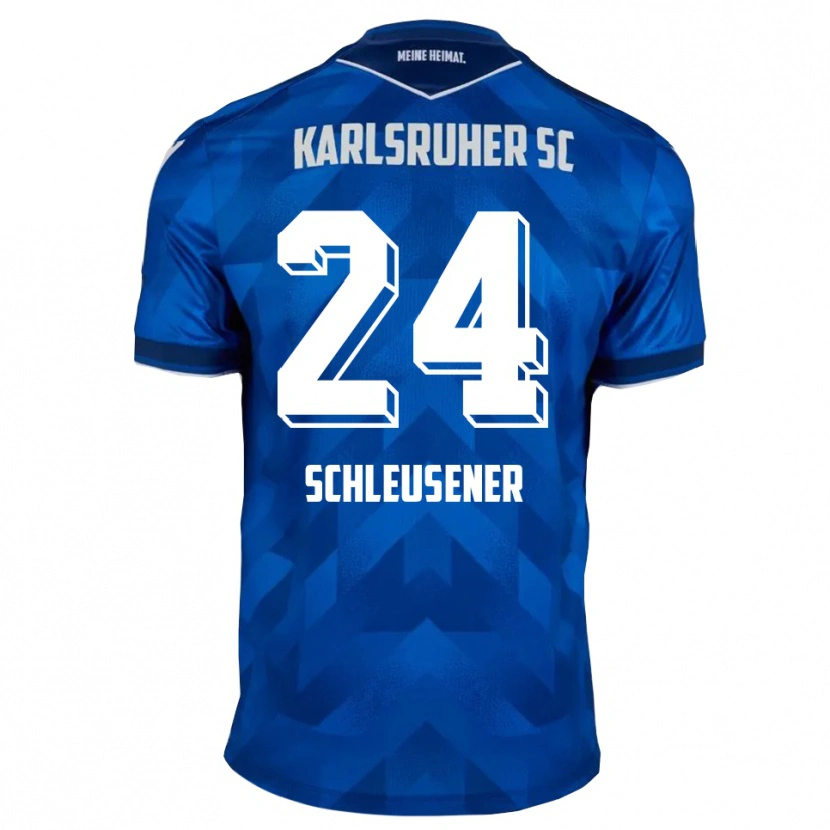 Danxen Herren Fabian Schleusener #24 Blau Weiß Heimtrikot Trikot 2025/26 T-Shirt Österreich