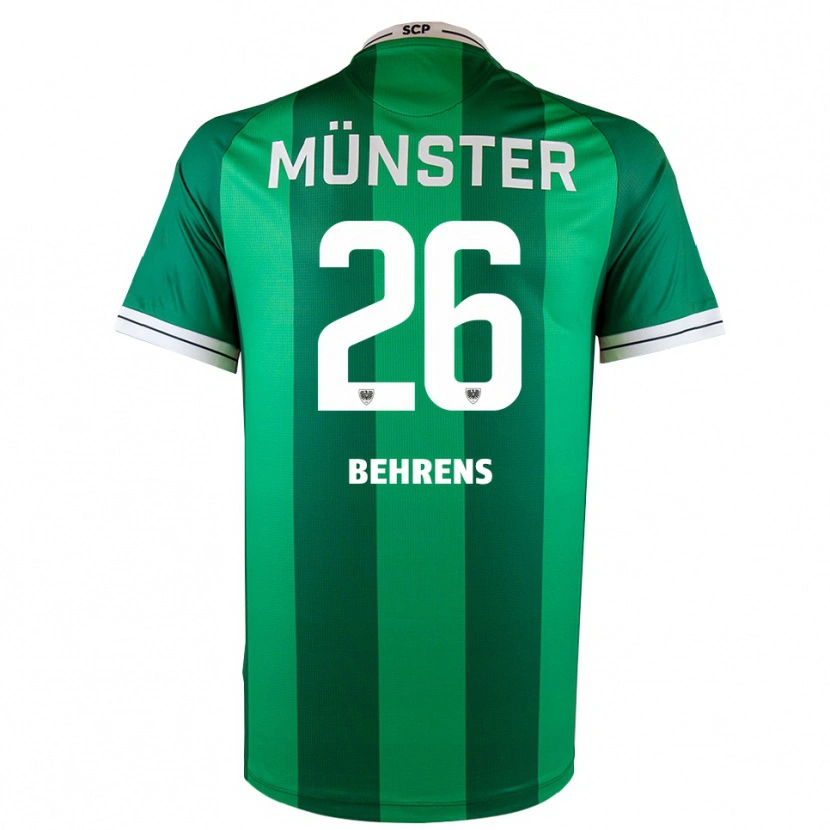 Danxen Herren Morten Behrens #26 Grün Weiß Heimtrikot Trikot 2025/26 T-Shirt Österreich