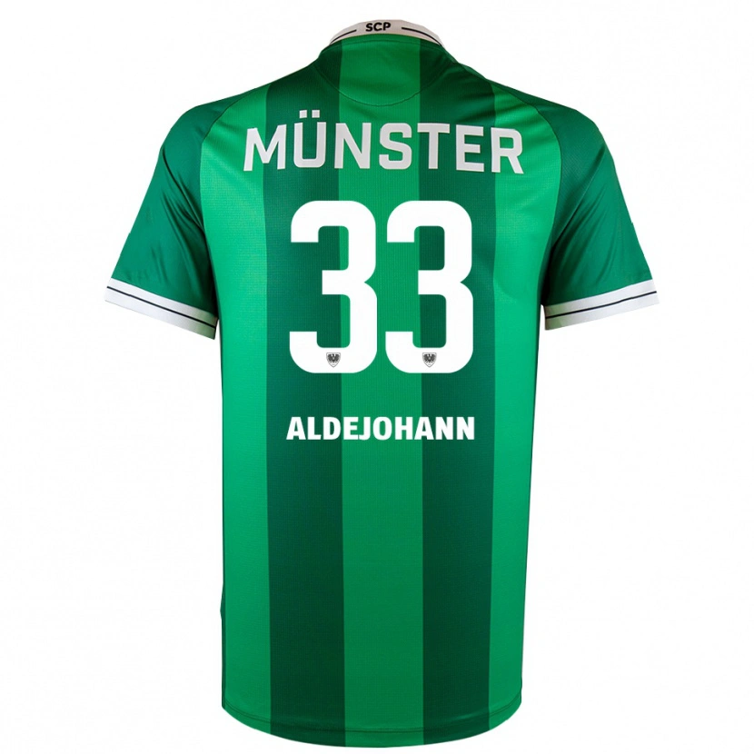 Danxen Herren Sören Aldejohann #33 Grün Weiß Heimtrikot Trikot 2025/26 T-Shirt Österreich