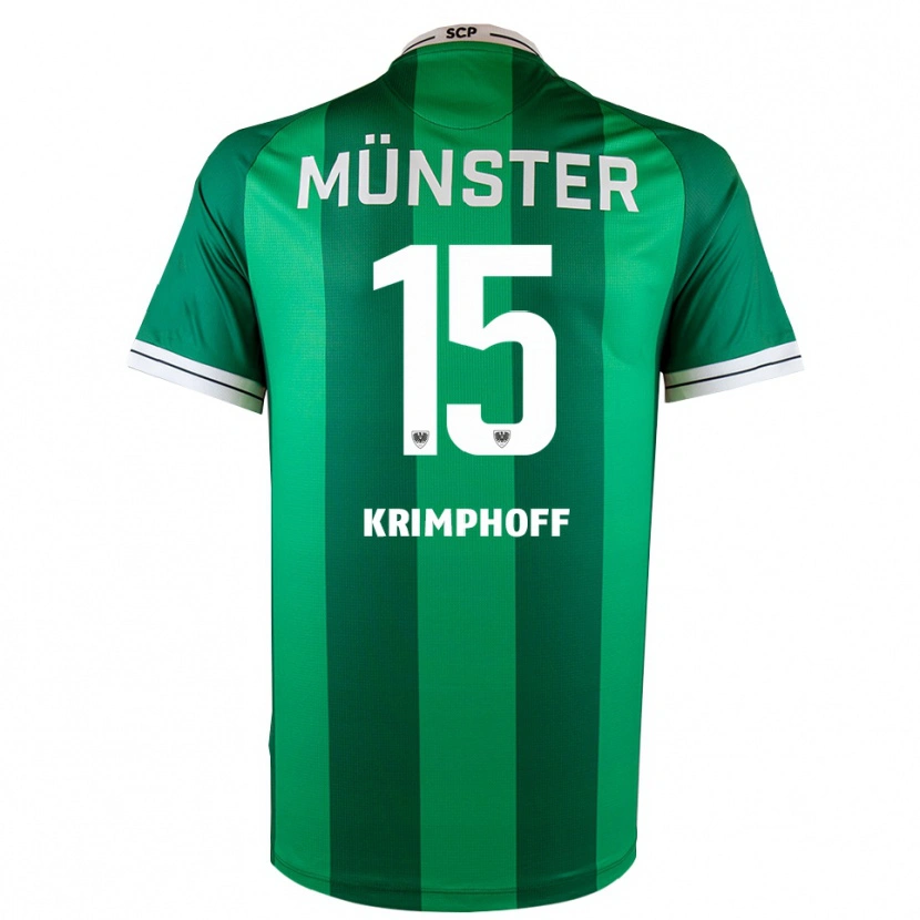 Danxen Herren Leo Krimphoff #15 Grün Weiß Heimtrikot Trikot 2025/26 T-Shirt Österreich