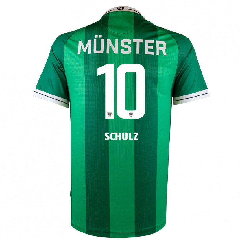 Danxen Herren Marvin Schulz #10 Grün Weiß Heimtrikot Trikot 2025/26 T-Shirt Österreich