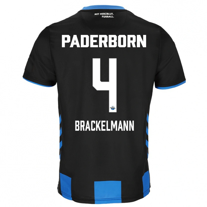 Danxen Herren Calvin Brackelmann #4 Schwarz Blau Heimtrikot Trikot 2025/26 T-Shirt Österreich