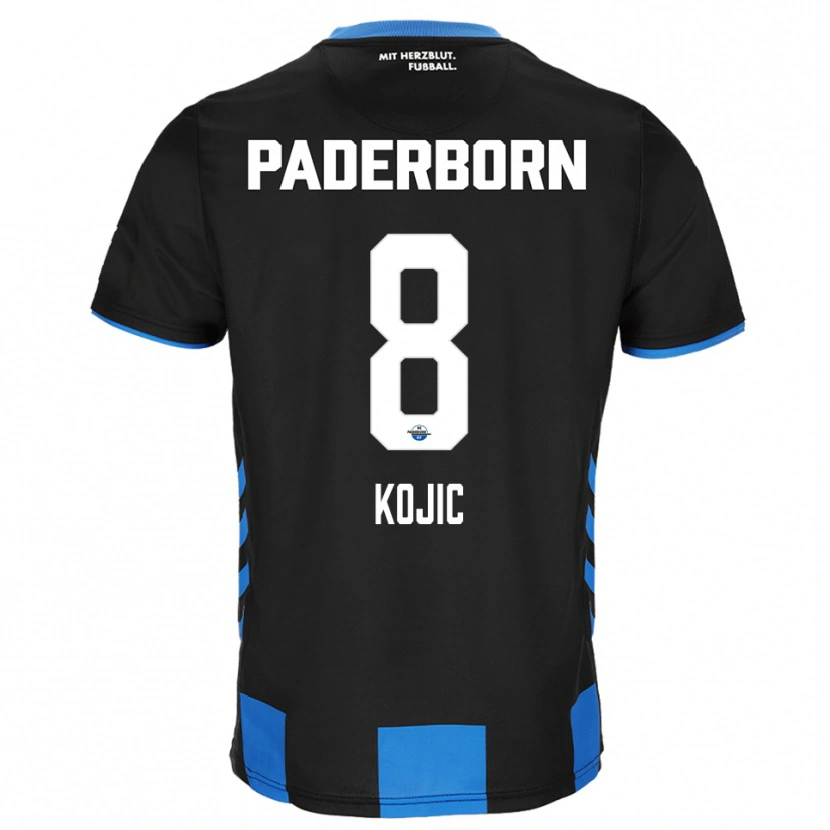 Danxen Herren Medin Kojic #8 Schwarz Blau Heimtrikot Trikot 2025/26 T-Shirt Österreich