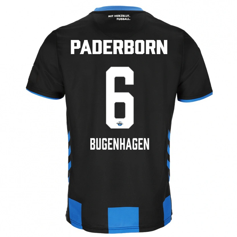 Danxen Herren Julius Bugenhagen #6 Schwarz Blau Heimtrikot Trikot 2025/26 T-Shirt Österreich