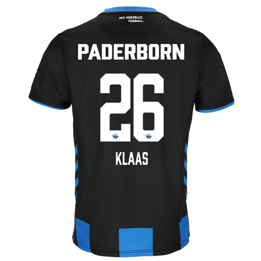 Danxen Herren Sebastian Klaas #26 Schwarz Blau Heimtrikot Trikot 2025/26 T-Shirt Österreich