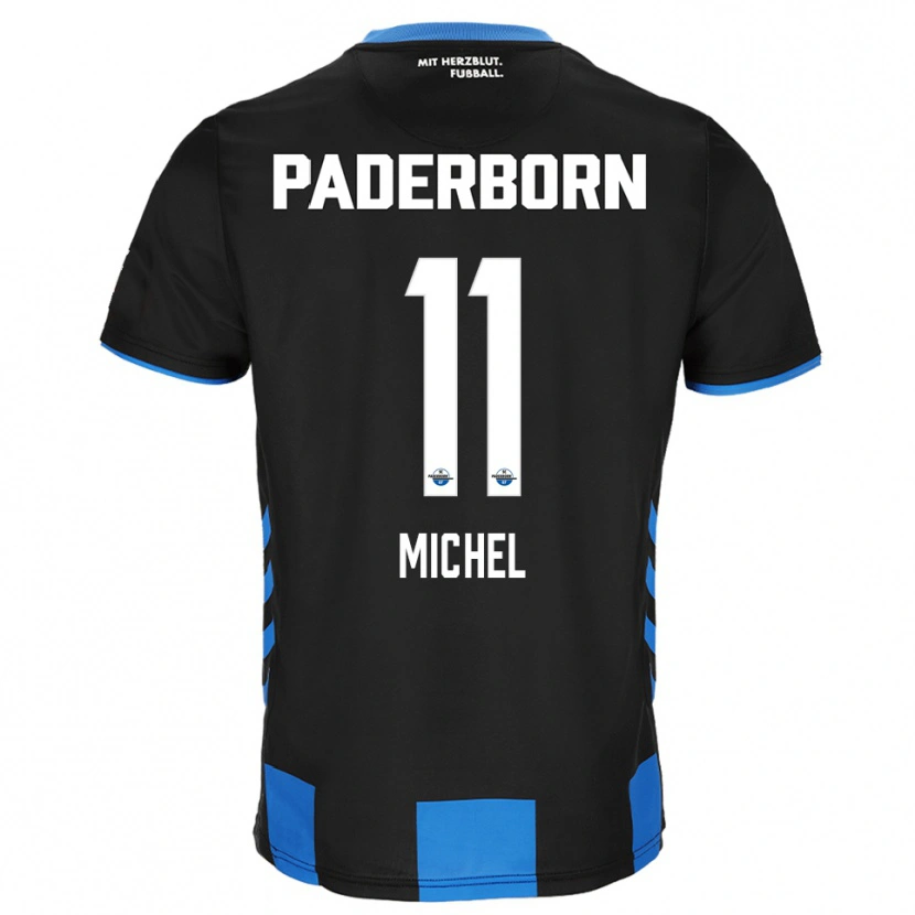 Danxen Herren Sven Michel #11 Schwarz Blau Heimtrikot Trikot 2025/26 T-Shirt Österreich