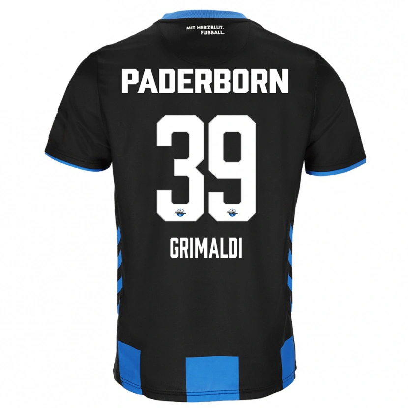 Danxen Herren Adriano Grimaldi #39 Schwarz Blau Heimtrikot Trikot 2025/26 T-Shirt Österreich
