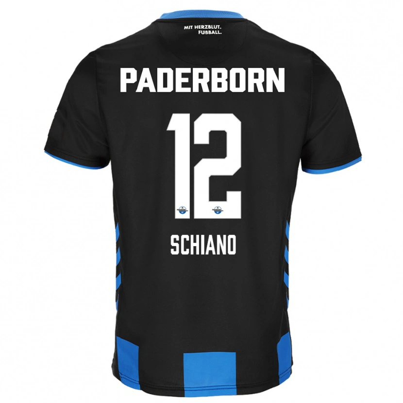 Danxen Herren Damiano Schiano #12 Schwarz Blau Heimtrikot Trikot 2025/26 T-Shirt Österreich