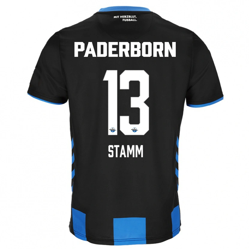 Danxen Herren David Stamm #13 Schwarz Blau Heimtrikot Trikot 2025/26 T-Shirt Österreich