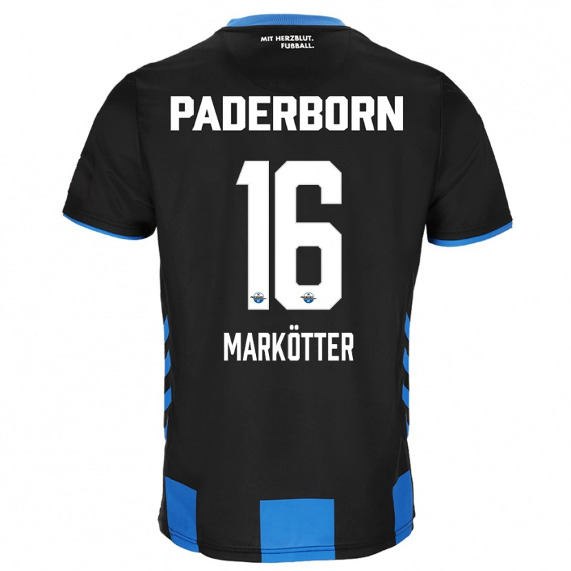 Danxen Herren Jonah Markötter #16 Schwarz Blau Heimtrikot Trikot 2025/26 T-Shirt Österreich