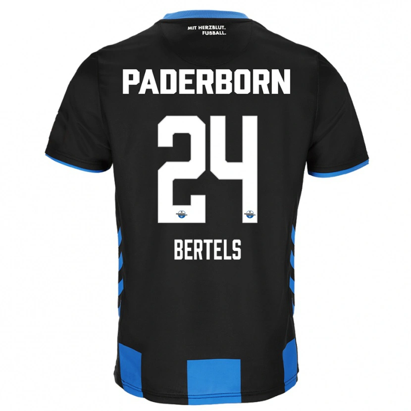Danxen Herren Felix Bertels #24 Schwarz Blau Heimtrikot Trikot 2025/26 T-Shirt Österreich