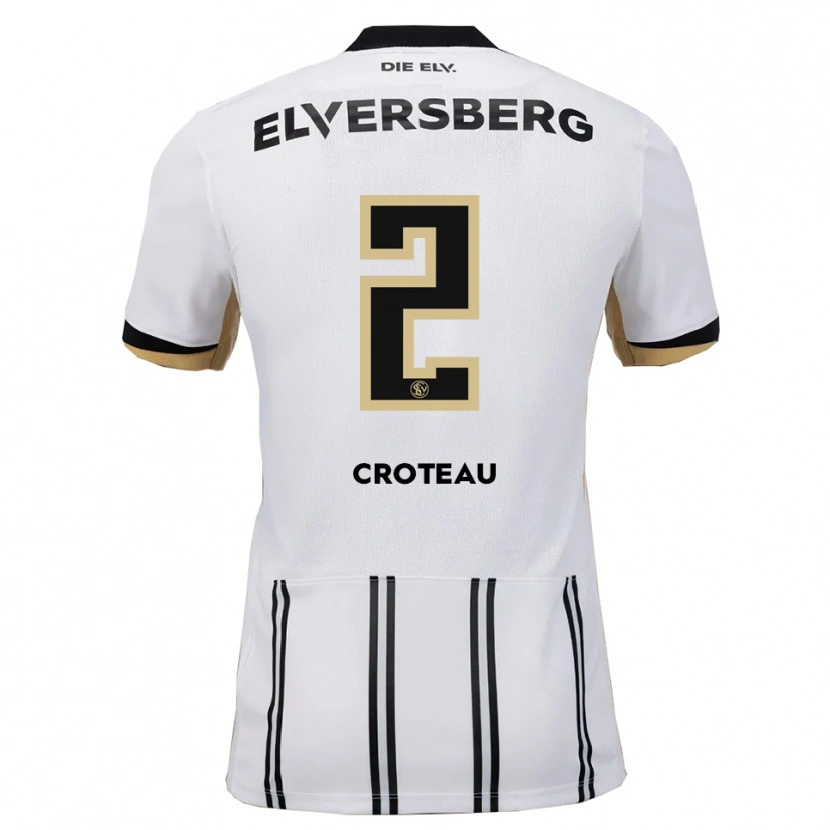 Danxen Herren Jenna Croteau #2 Weiß Schwarz Heimtrikot Trikot 2025/26 T-Shirt Österreich