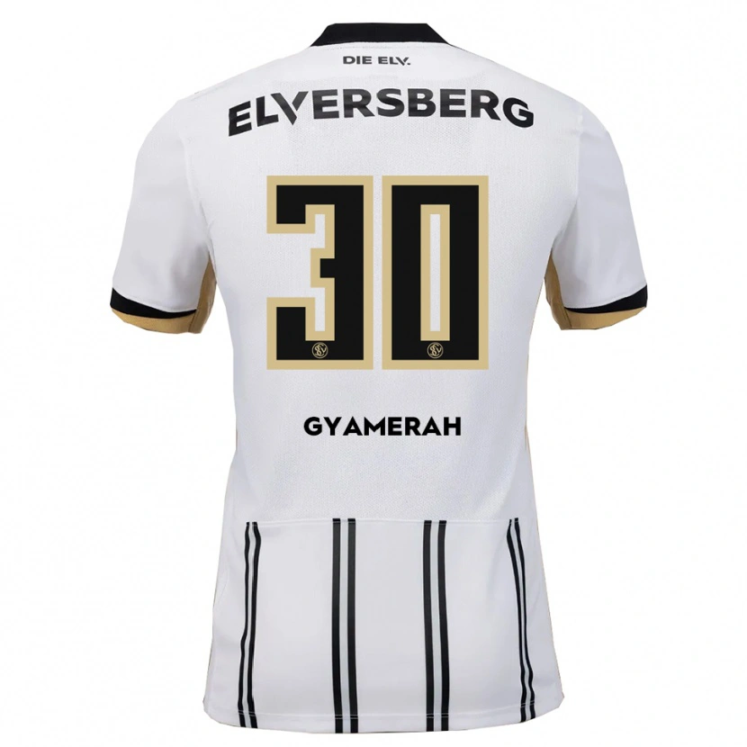 Danxen Herren Jan Gyamerah #30 Weiß Schwarz Heimtrikot Trikot 2025/26 T-Shirt Österreich