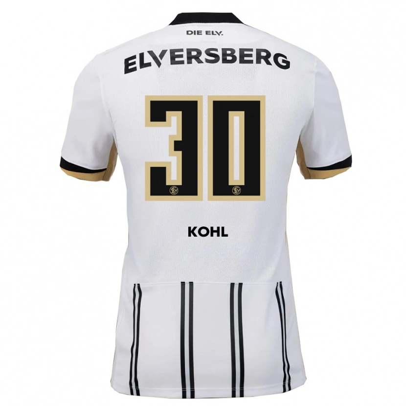 Danxen Herren Florian Kohl #30 Weiß Schwarz Heimtrikot Trikot 2025/26 T-Shirt Österreich