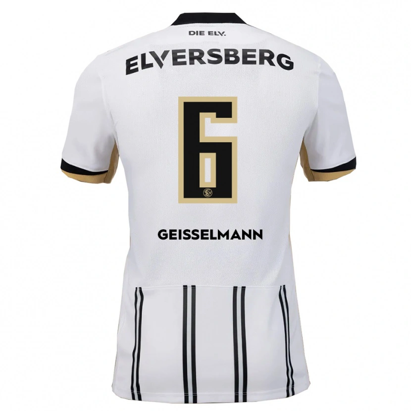 Danxen Herren Emil Geißelmann #6 Weiß Schwarz Heimtrikot Trikot 2025/26 T-Shirt Österreich